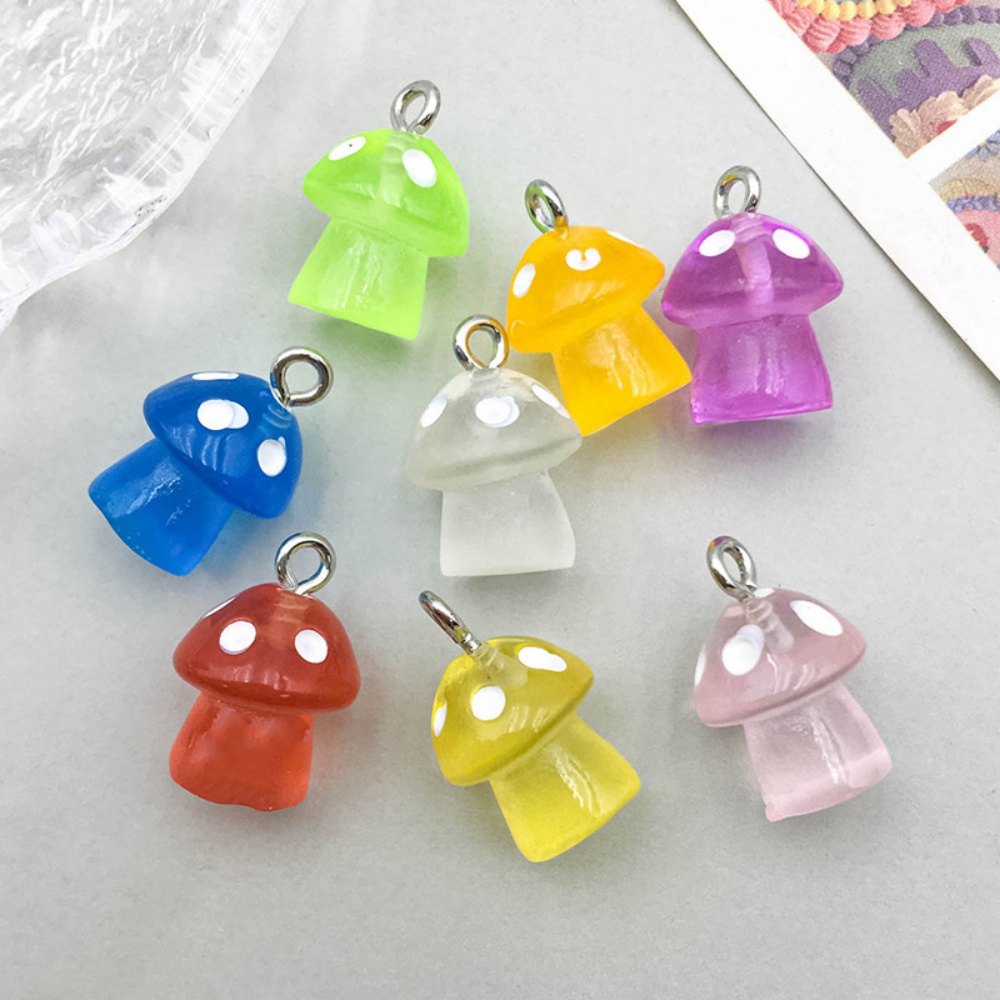 16pcs Luminous Mushroom Charms - Resin Craft Projects recensie en prijs