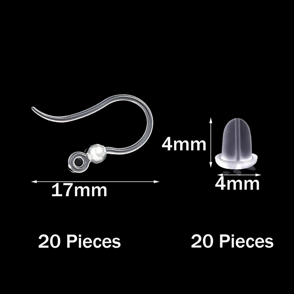 40pcs Clear Plastic Earring Ho - Resin Craft Projects recensie en prijs