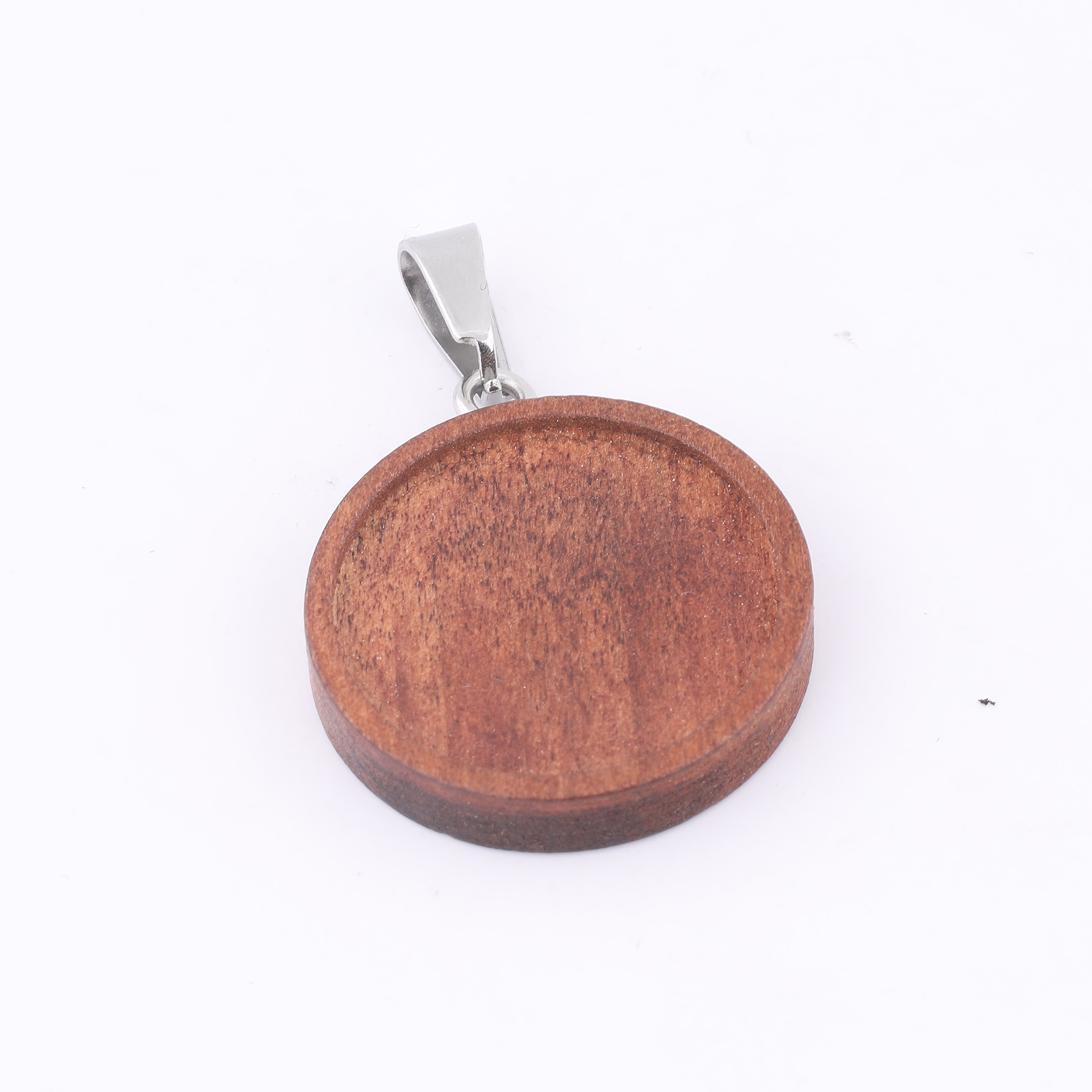 10pcs 20mm Round Wood Cabochon - Bezels Set Pendant recensie en prijs