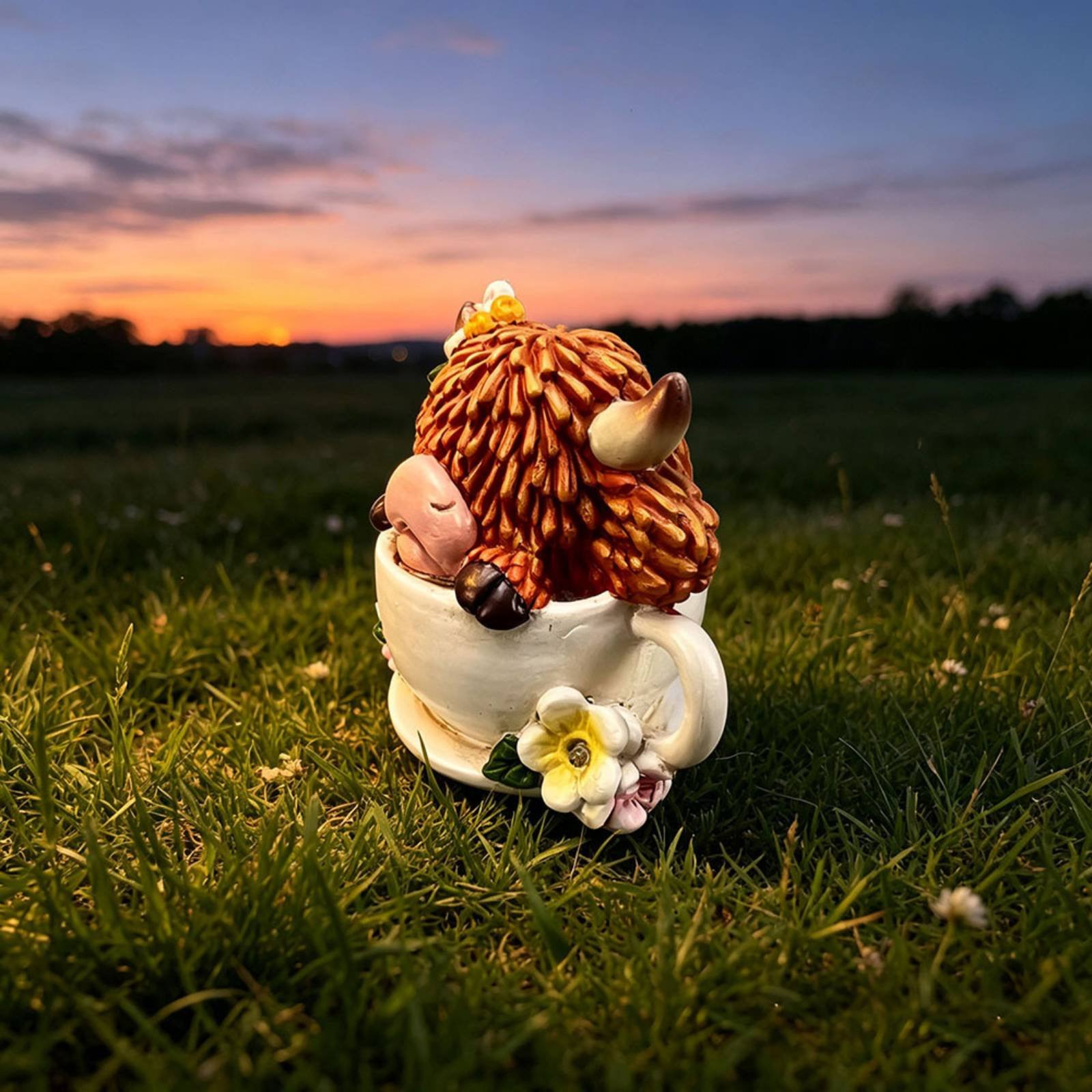 Highland Cow Garden Light Resi - Resin Crafts recensie en prijs