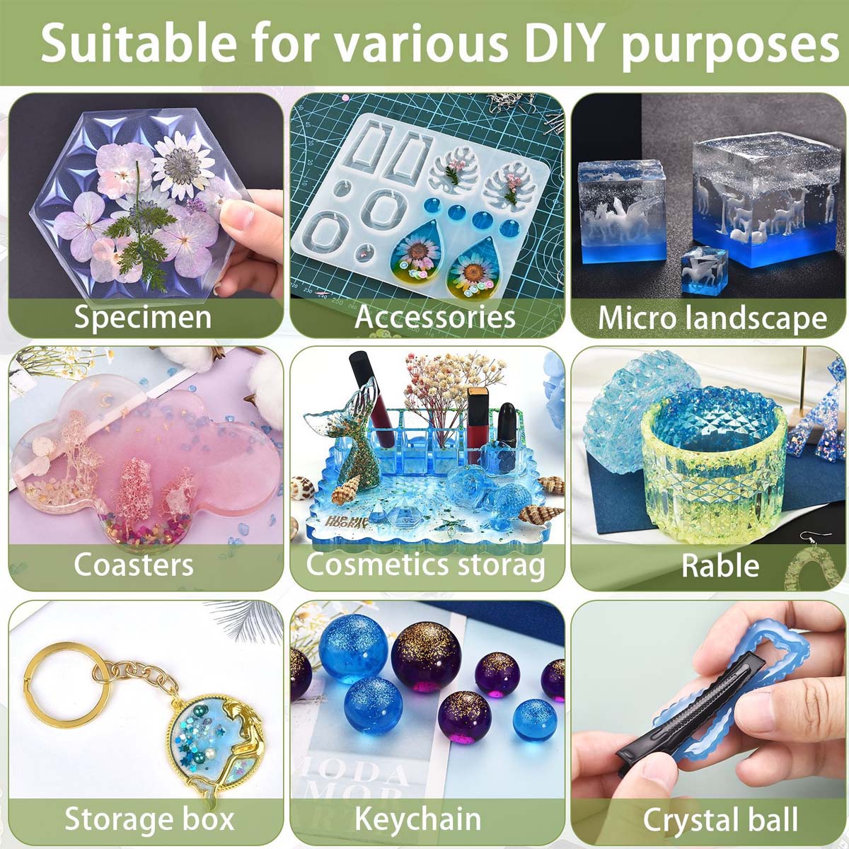 5ml/Bottle Epoxy Resin Pigment - Epoxy Uv Resin Kit recensie en prijs