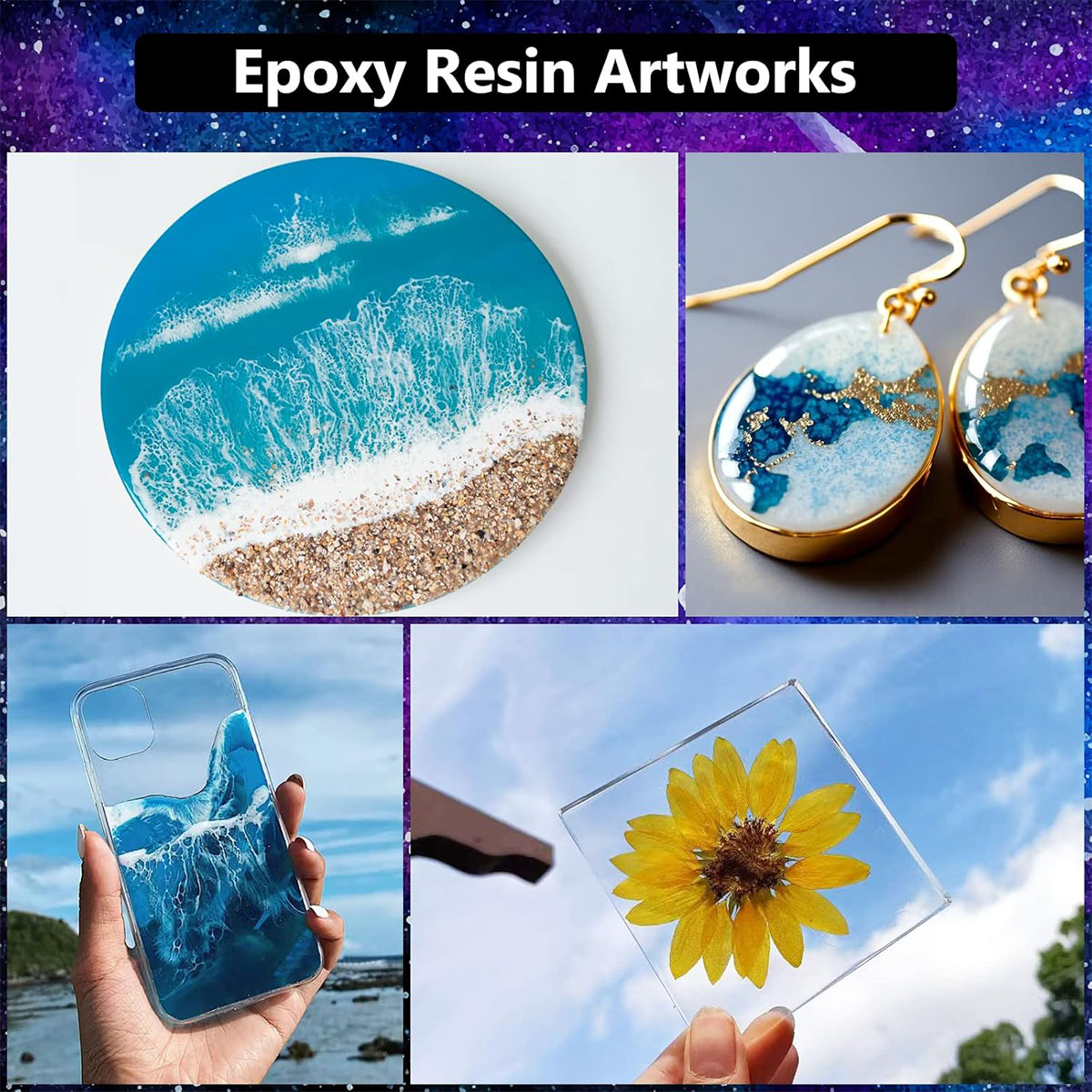 1000ml Crystal Clear Epoxy Res - Resin Jewelry Kit recensie en prijs