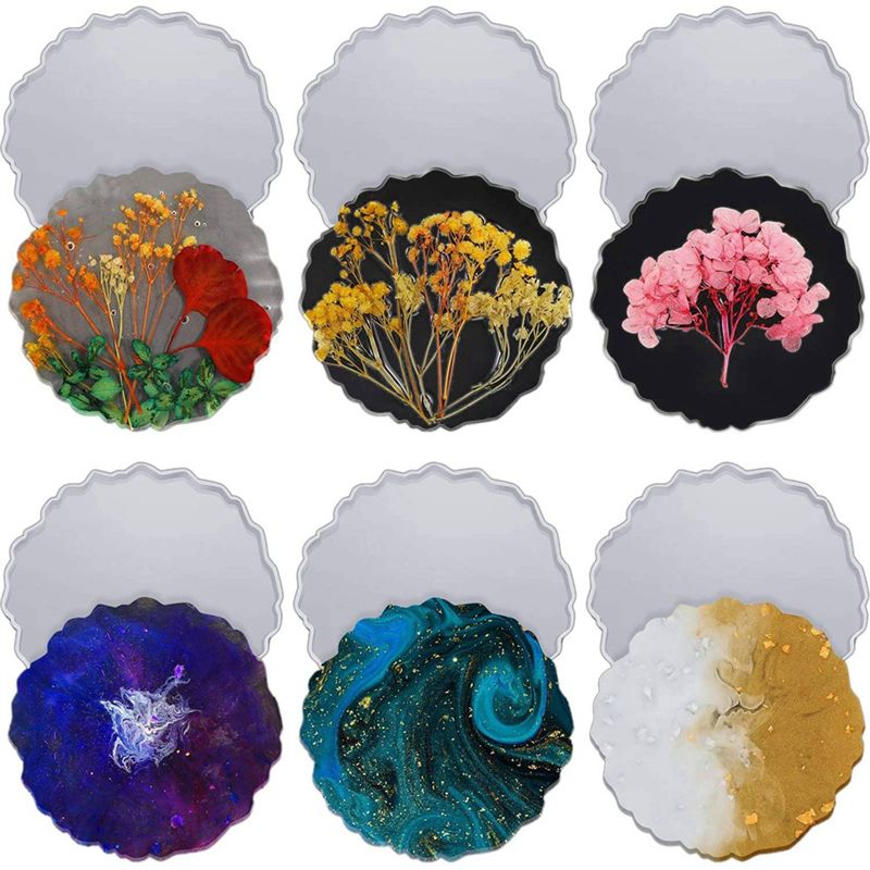 ABVT-12 Pieces Resin Coaster M - Geode Mold Silicone recensie en prijs