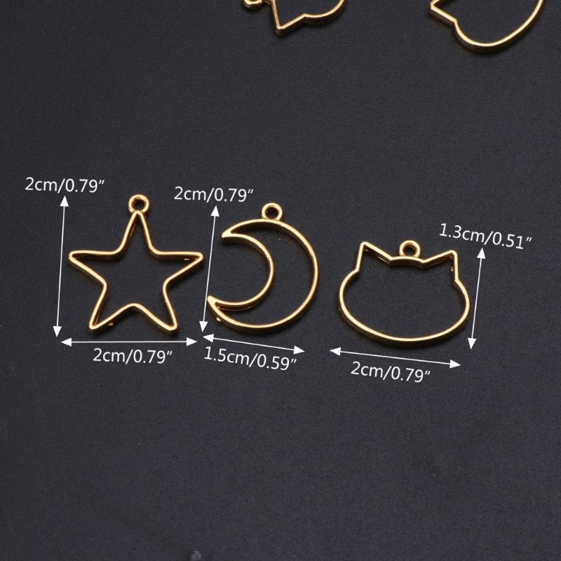 90 Pieces Mini Geometric Frame - Bezels Set Pendant recensie en prijs