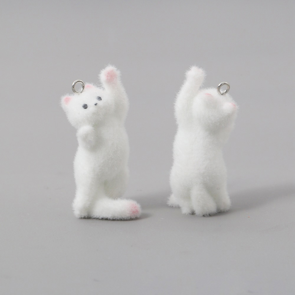 2pcs Flocking Little Cat Resin - Resin Craft Projects recensie en prijs