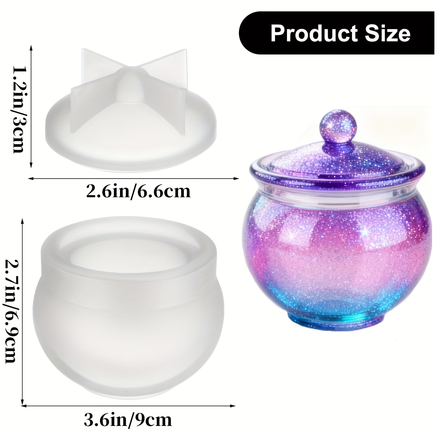 1 set of round resin can molds - Resin Jewelry Kit recensie en prijs