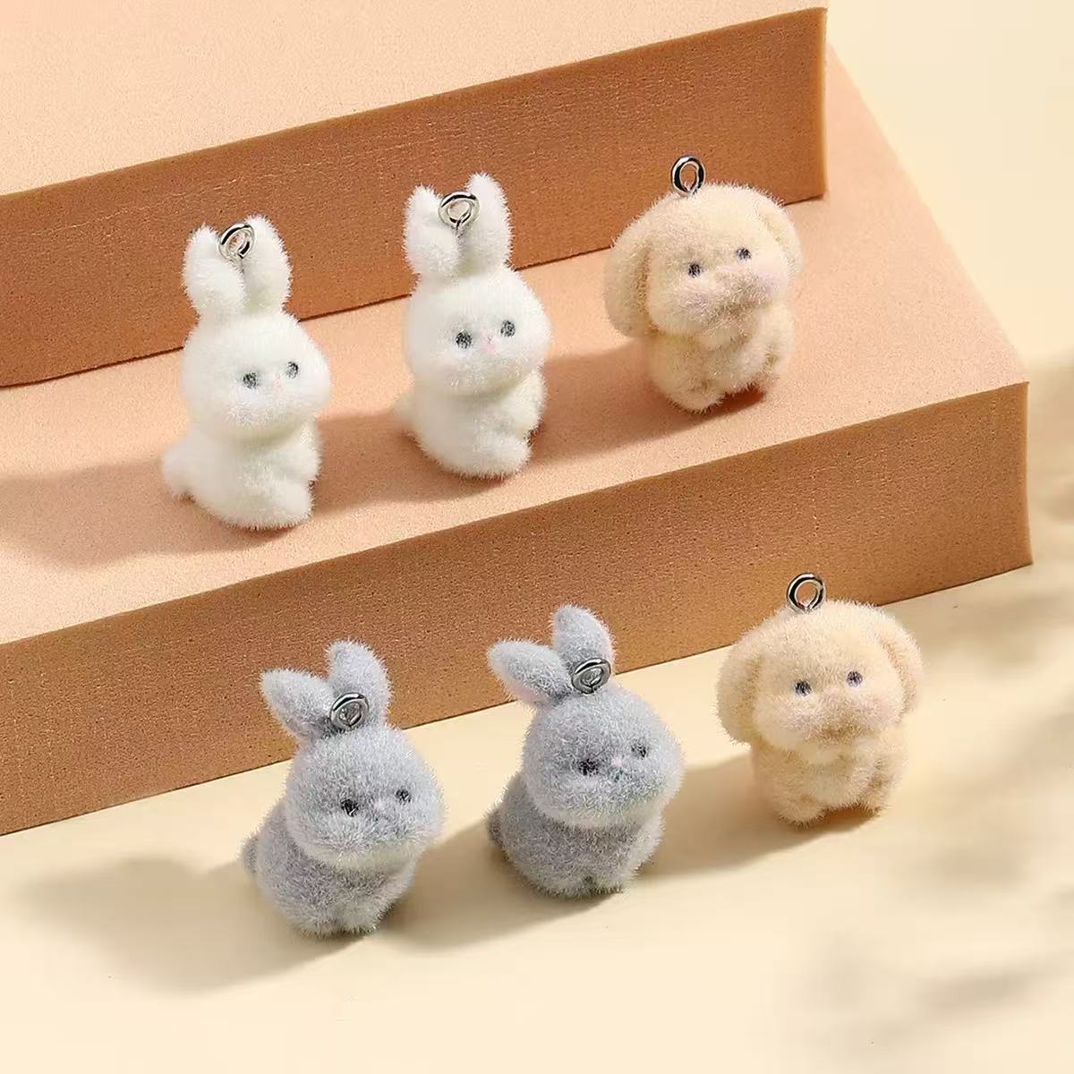 10pcs Flocking Little Rabbit R - Resin Craft Projects recensie en prijs