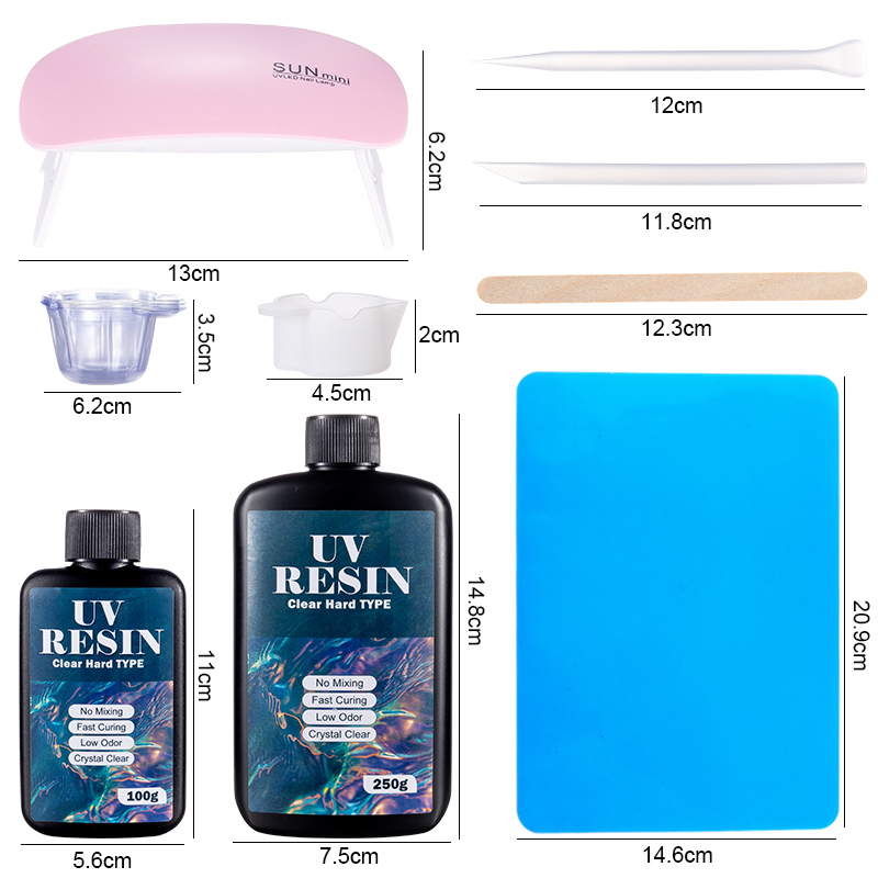 100g/250g Clear UV Resin Hard  - Epoxy Uv Resin Kit recensie en prijs