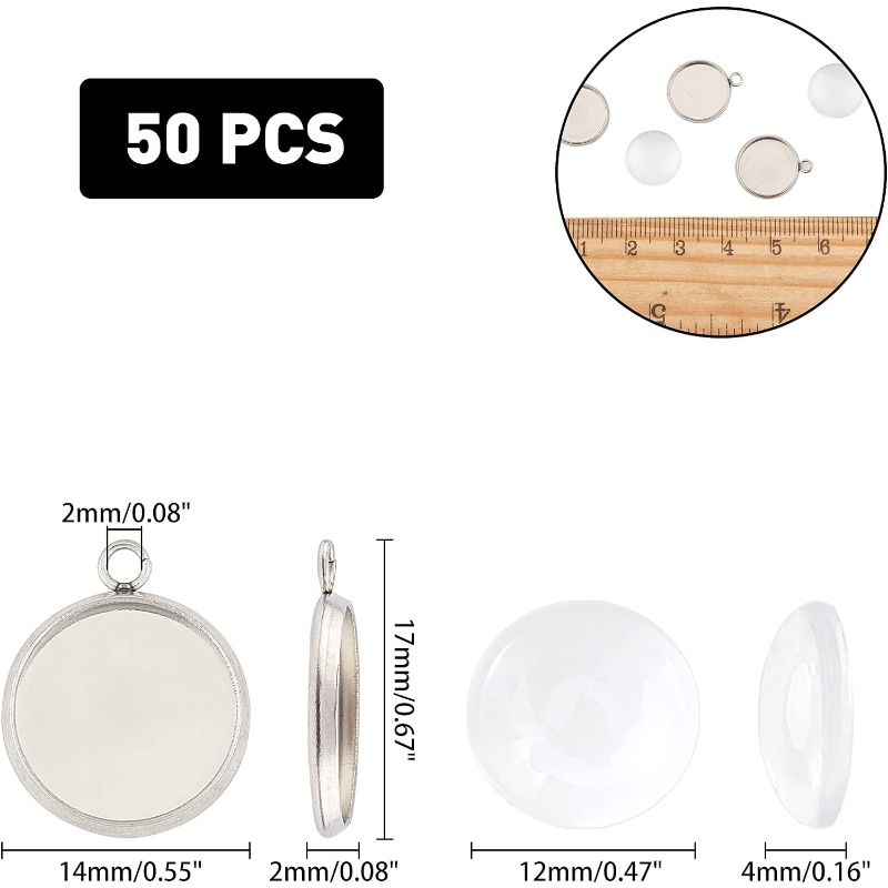 50 sets Pendant Cabochon Jewel - Bezels Set Pendant recensie en prijs
