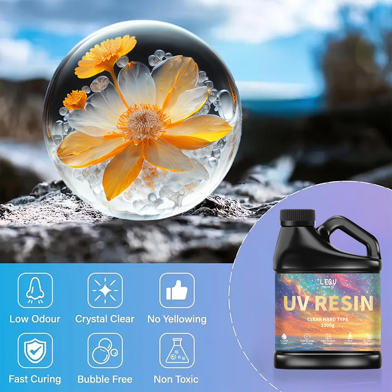 100/200/500/1000g UV Epoxy Res - Epoxy Uv Resin Kit recensie en prijs