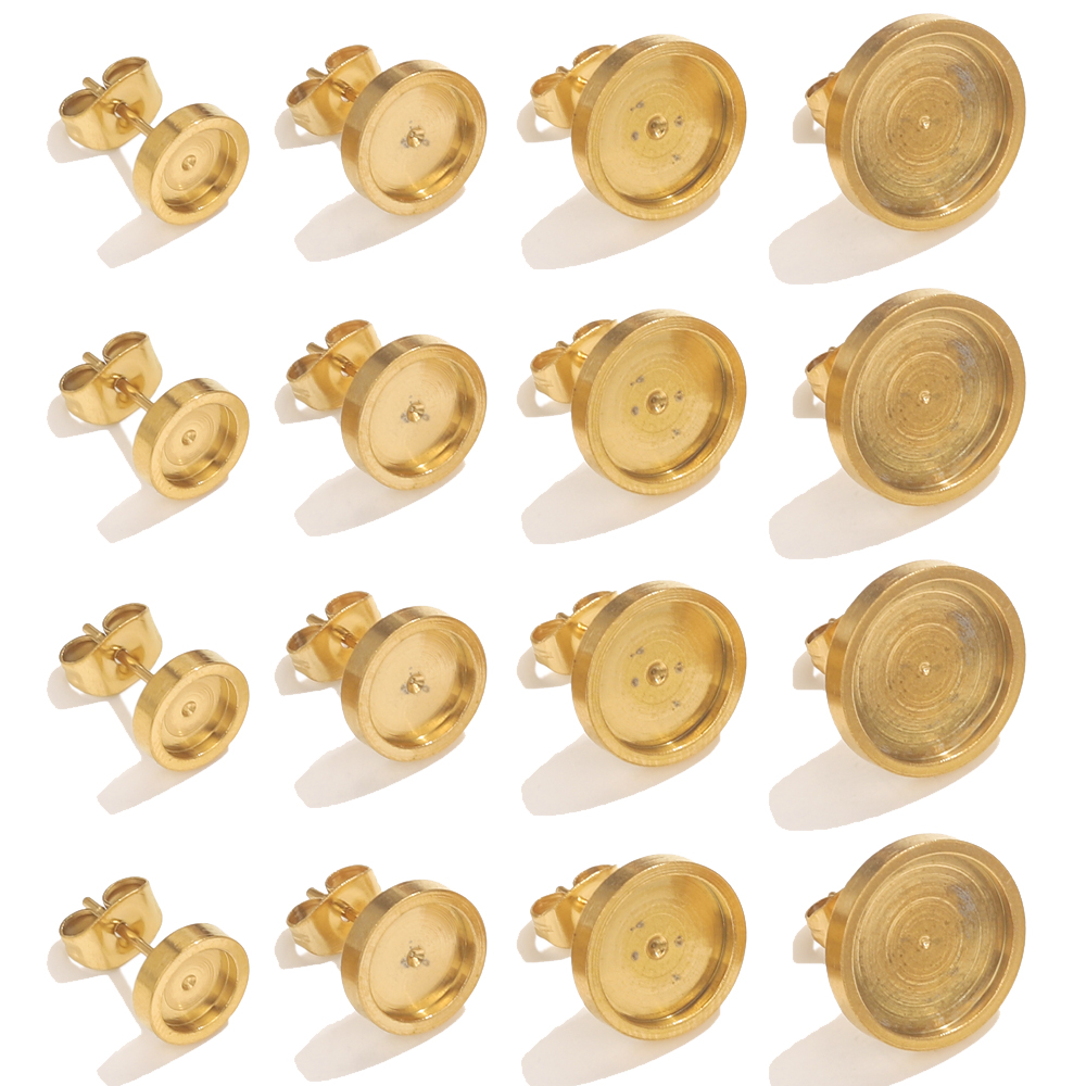 10pcs Stainless Steel Gold Ear - Resin Craft Projects recensie en prijs