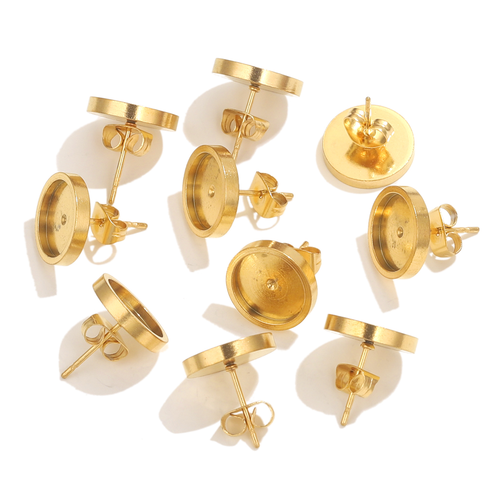 10pcs Stainless Steel Gold Ear - Resin Craft Projects recensie en prijs