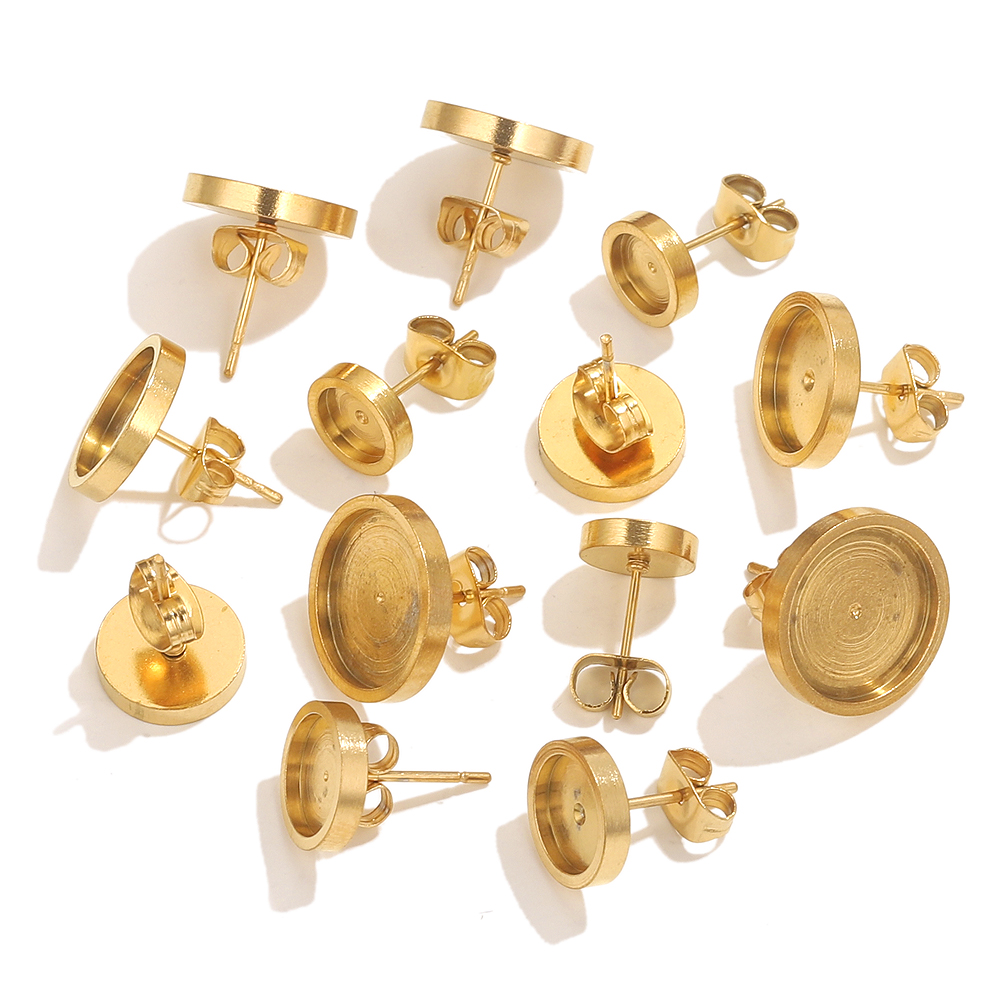 10pcs Stainless Steel Gold Ear - Resin Craft Projects recensie en prijs