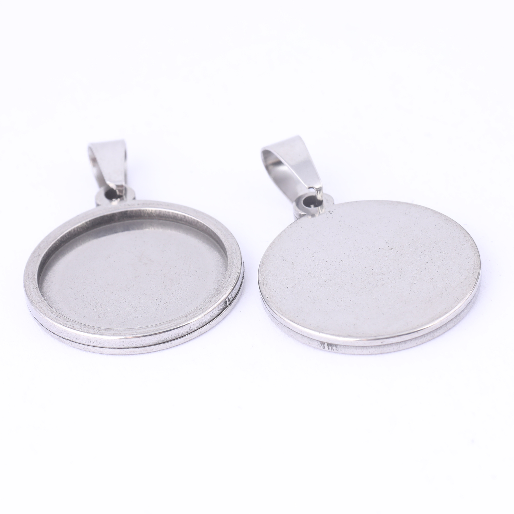 5pcs Stainless Steel 16mm 18mm - Bezels Set Pendant recensie en prijs