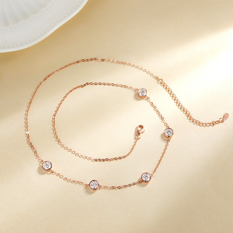 GRA Certified 5mm Moissanite N - Bezels Set Pendant recensie en prijs