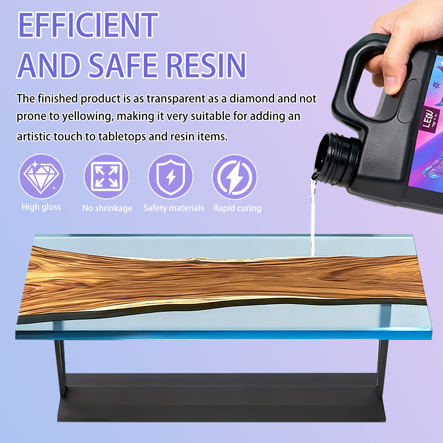 1000g UV Resin Crystal Clear H - Epoxy Uv Resin Kit recensie en prijs